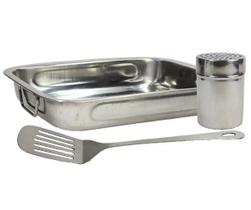 Conjunto Assadeira Para Lasanha 3 Peças Em Aço Inox Cozinha Conjunto Assadeira Para Lasanha 3 Peças Em Aço Inox Cozinha