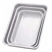 Conjunto Assadeira Retangular de Alumínio Polido 3 Peças Conjunto Assadeira Retangular de Alumínio Polido 3 Peças