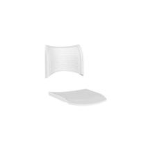 Conjunto assento e encosto Iso Branco gelo