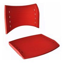 Conjunto assento e encosto Iso Vermelho Conjunto assento e encosto Iso Vermelho