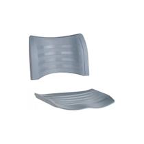 Conjunto assento e encosto plastico fixa giratoria cinza TURIM Conjunto assento e encosto plastico fixa giratoria cinza TURIM