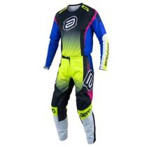Conjunto ASW Image Cronos Preto Amarelo Fluo Azul Conjunto ASW Image Cronos Preto Amarelo Fluo Azul