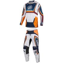Conjunto asw image cyber branco laranja marinho tamanho:50/gg