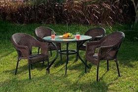 Conjunto Atacama Mesa com 4 Cadeiras Para Jardim Mor