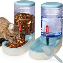Conjunto automático de comedouro e bebedouro para animais de estimação de 3,8 litros para animais de estimação pequenos e médios