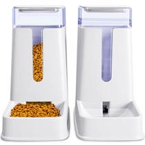 Conjunto automático de comedouro para gatos e dispensador de água, 2 pacotes de 3,8 L - hipidog