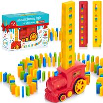 Conjunto automático Domino Train Atlasonix 300 dominós para crianças de 3 a 5 anos
