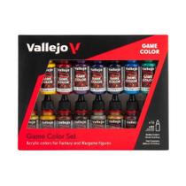 Conjunto avançado Paint Vallejo Game Color, frascos de 16x18ml Conjunto avançado Paint Vallejo Game Color, frascos de 16x18ml