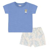 Conjunto Azul Bebê Pulla Bulla Menino - 53266-1351