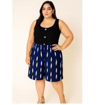 Conjunto Azul - Blusa Regata alça grosa + Bermuda liganete Conjunto Azul - Blusa Regata alça grosa + Bermuda liganete