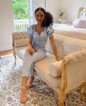 Conjunto Azul Claro com Cropped e Calça Jogging