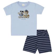 Conjunto Azul Primeiros Passos Menino - 53376-904