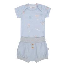Conjunto Baby Body e Tapa Fralda Letut Azul 16587