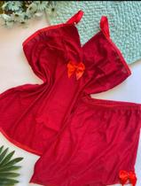 Conjunto baby-doll vermelho TAM m Conjunto baby-doll vermelho TAM m