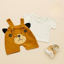 Conjunto Baby Jardineira + Camiseta Algodão 3 a 6 Meses Tamanho Único Conjunto Baby Jardineira + Camiseta Algodão 3 a 6 Meses Tamanho Único