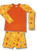 Conjunto Baby Manga Longa Proteção UV 50+ com sunga boxer