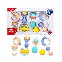 Conjunto Baby Rattles Primeiras Descobertas 8 peças Conjunto Baby Rattles Primeiras Descobertas 8 peças