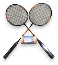 Conjunto Badminton 2 Raquetes E 2 Petecas Com Bolsa - Kadê