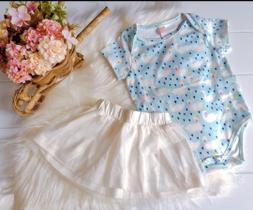 Conjunto bailarina body e saia infantil - roupa bebê Conjunto bailarina body e saia infantil - roupa bebê