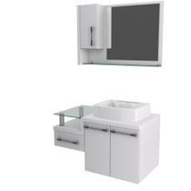 Conjunto Balcão C-cuba Aria 41 E Espelheira Legno 830 Perffect Acetinado Branco Chess C-branco Chess Conjunto Balcão C-cuba Aria 41 E Espelheira Legno 830 Perffect Acetinado Branco Chess C-branco Chess