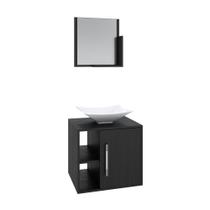 Conjunto Balcão C-cuba L38 E Espelheira Soft 500 Branco Chess C-snow Preto ônix Conjunto Balcão C-cuba L38 E Espelheira Soft 500 Branco Chess C-snow Preto ônix