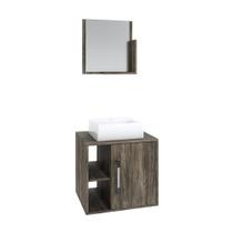 Conjunto Balcão C-cuba Q32 E Espelheira Soft 500 Carvalho C-preto ônix Carvalho Dark Conjunto Balcão C-cuba Q32 E Espelheira Soft 500 Carvalho C-preto ônix Carvalho Dark