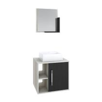 Conjunto Balcão C/Cuba Q32 e Espelheira Soft 500