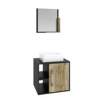 Conjunto Balcão C-cuba Q32 E Espelheira Soft 500 Preto ônix C-branco Chess Preto ônix C-carvalho Conjunto Balcão C-cuba Q32 E Espelheira Soft 500 Preto ônix C-branco Chess Preto ônix C-carvalho