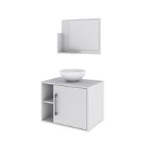 Conjunto Balcão C/Cuba R30 e Espelheira Soft 600