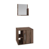 Conjunto Balcão E Espelheira Soft 500 Perffect Acetinado Nogal Conjunto Balcão E Espelheira Soft 500 Perffect Acetinado Nogal