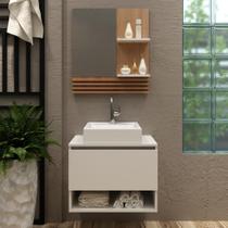 Conjunto Balcão Gabinete BR e Espelheira AME/MRM BR - Tecno