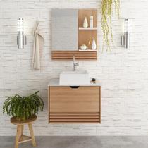 Conjunto Balcão Gabinete e Espelheira AME/MRM BR - Tecno