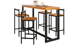 Conjunto Balcão Mônaco 4 Banquetas Gol Decor