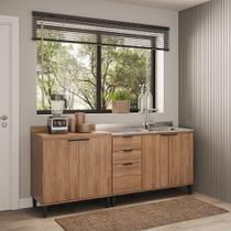 Conjunto Balcões Miami Point Carraro Freijó