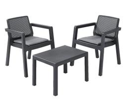 Conjunto Balcony Emily Grafite Keter