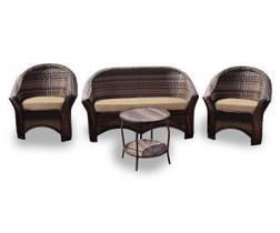 Conjunto Bali - 1 Sofá 2 L + 2 Poltronas + 1 Mesa Centro - Duna Deserto Conjunto Bali - 1 Sofá 2 L + 2 Poltronas + 1 Mesa Centro - Duna Deserto