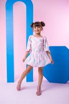 Conjunto Banana Club Alissa Rosa Bebê - Blusinha e Saia Balonê Conjunto Banana Club Alissa Rosa Bebê - Blusinha e Saia Balonê