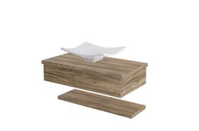 Conjunto Bancada C/Cuba F44 e Prateleira Metrópole 805