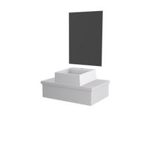 Conjunto Bancada C-cuba Q355 E Espelheira Metrópole 601 Perffect Acetinado Branco Chess Conjunto Bancada C-cuba Q355 E Espelheira Metrópole 601 Perffect Acetinado Branco Chess