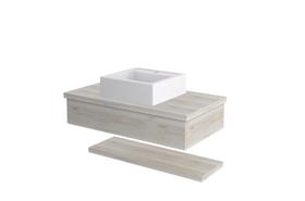 Conjunto Bancada C/Cuba Q39 e Prateleira Metrópole 805 Conjunto Bancada C/Cuba Q39 e Prateleira Metrópole 805