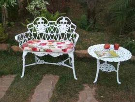 Conjunto Banco E Mesa Floral 2046