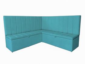 Conjunto Banco Estofado De Canto Alemão Com Baú de 140 cm Suede - Estopar