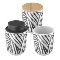 Conjunto Banheiro Zebra Osaka 3 Peças Cerâmica - Yoi Conjunto Banheiro Zebra Osaka 3 Peças Cerâmica - Yoi