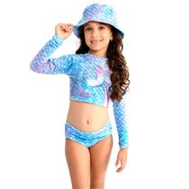 Conjunto Banho Infantil Proteção UV FPS 50+ Marujos e Sereias 135