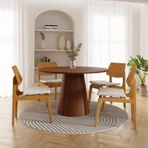 Conjunto Baobá 120cm com 4 Cadeiras Jandaia CabeCasa MadeiraMadeira