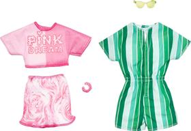 Conjunto Barbie 2 em 1: Roupas Coloridas e Acessórios