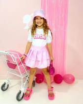 Conjunto barbie acompanha chapéu