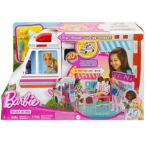 Conjunto Barbie Ambulância e Clinica Móvel - Mattel HKT79