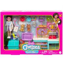 Conjunto Barbie Chelsea I CAN BE Veterinaria Playset Mattel HGT12