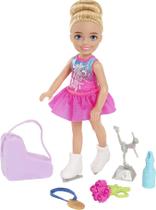 Conjunto Barbie Chelsea Skate (6 pol.), Estojo, Flores, Medalha, Troféu, Garrafa, Presente 3+